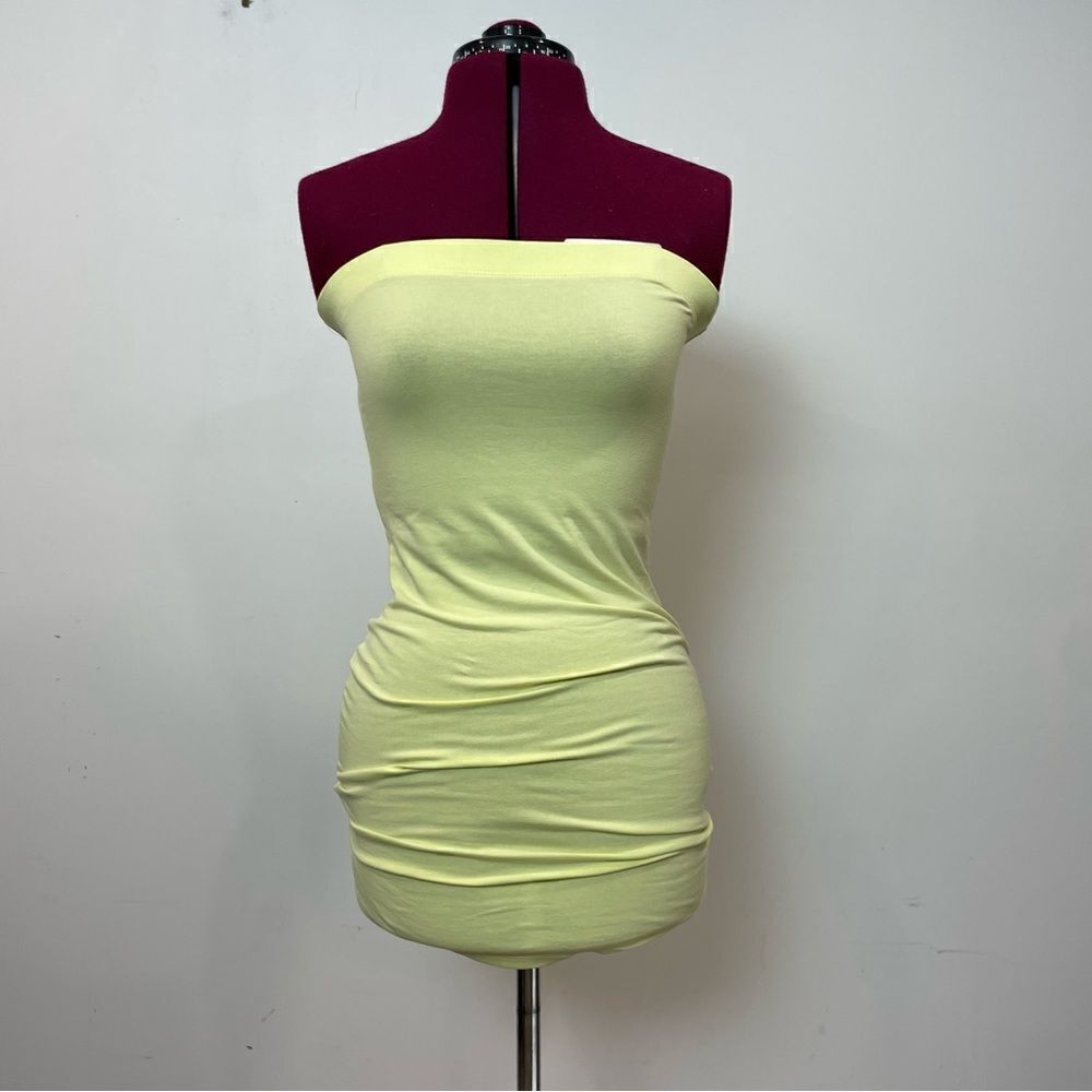 BP Summer Yellow Slim Fit Sleeveless dress